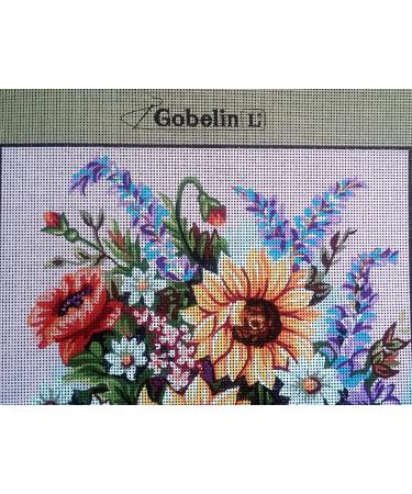 Gobelins L Assorted Flowers in Vase Needlepoint Canvas - Exquisite Floral Design - Buy Online on GoSupps.com