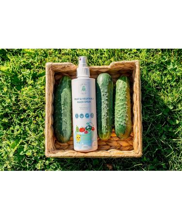Natural Fruit & Vegetable Cleaner Spray - Phosphate-Free Eco-Friendly - 250 ml - Buy Online on GoSupps.com
