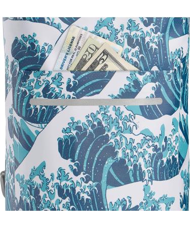 Skog Kust DrySk Waterproof Floating Dry Bag with Zippered Pocket | Ideal for Kayaking, Rafting, Boating, Swimming, Camping | 5L Waves Design - Buy Online on GoSupps.com