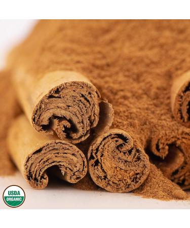 1LB Certified Organic Ceylon Cinnamon Powder - Freshly Ground Premium Sri Lanka Cinnamon for Exquisite Flavor | Gluten Free, Non-GMO - Packed in USA - Buy Online on GoSupps.com