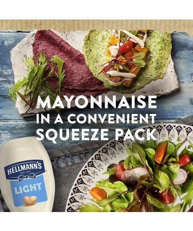 Hellmann's Light Mayonnaise 20 oz Squeeze Bottle - Made with Cage-Free Eggs - Pack of 3 - Buy Online on GoSupps.com