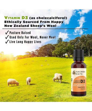 Organic Liquid Vitamin D Drops | Sugar Free | Easy to Use | 1000 IU per Drop | Coconut MCT Oil | High Dose Supplement for Kids & Adults | Max Absorption | Great Citrus Taste - Buy Online on GoSupps.com