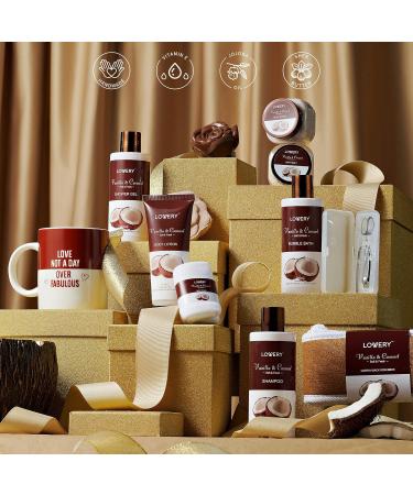 Birthday Mens Gifts: Coconut Bath Gift Set & Spa Kit for Dad Best Self Care & Office Gift - Buy Online on GoSupps.com