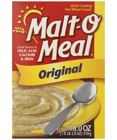 Malt-O-Meal Original Hot Wheat Cereal, 18 Ounce