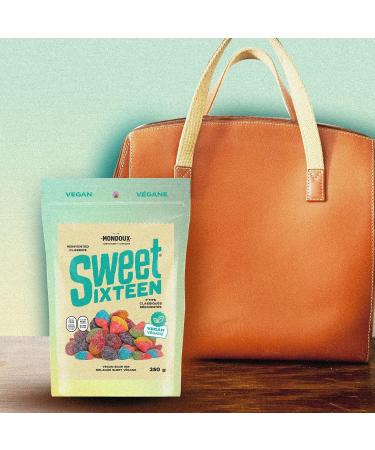 Sweet Sixteen Vegan Candy Classic Mix of Sour Gummies 350g per Pack Peanut & Nut-Free Candies Soft Chewy and Always Fresh 350 g - (Pack of 1) - Buy Online on GoSupps.com
