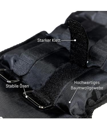 Sports Trend 24 Weight Cuff Set - 0.5kg to 5kg | Durable Velcro Arm & Foot Weights | Black - 2 x 0.75kg for Maximum Support - Buy Online on GoSupps.com