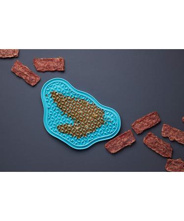 PetDreamHouse PAW 2-in-1 Slow Feeder Interactive Bowl & Lick Mat - Blue - Buy Online on GoSupps.com