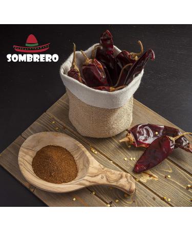 Dried Guajillo Chile Peppers 200gr by Sombrero. Medium Heat and Earthy Taste Great for Tacos al Pastor Chilaquiles and Salsas! - Buy Online on GoSupps.com
