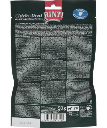 RINTI Extra Chicko Dent Chicken Treats - Small 12 x 50g | Premium Dog Snacks for Healthy Dental Care - Buy Online on GoSupps.com