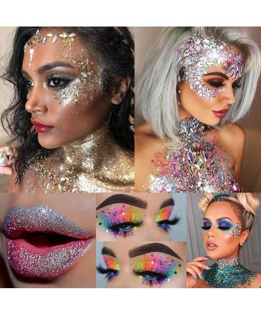 8-Piece Glitter Makeup Set by UK Company - Festival, Body & Halloween Glitter - Buy Online on GoSupps.com