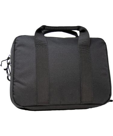 Exos Double Pistol Case with Multiple Compartments and USA Flag Patch - Black - Buy Online on GoSupps.com