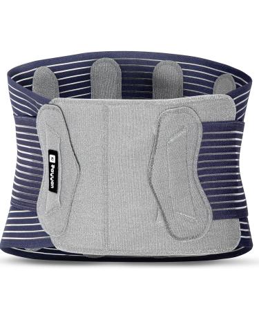 Rayyan Lumbar Support Back Brace belt for Men and Women with 4 metal curved Support and adjustable Strap (X-Large Waist 34 to 40 inches/87 to102cm)