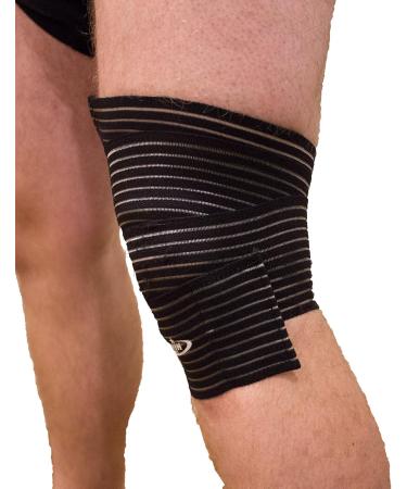 Captain Sports Long Elastic Compression Wraps - Ultimate Support for Knee Ankle Elbow & Wrist Joints - International Shipping Available - Buy Online on GoSupps.com