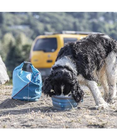Kurgo Kibble Carrier Dog Snack Bag - Navy | Durable Travel-Friendly Pet Food Storage for Dogs | Shop Now! - Buy Online on GoSupps.com