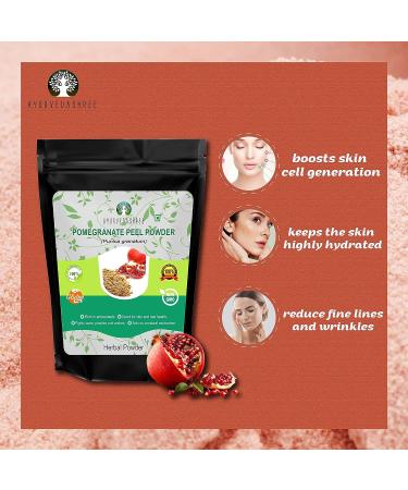 AYURVEDASHREE Pomegranate Peel Powder 200 Gm - Natural Antioxidant for Youthful Skin - Buy Online on GoSupps.com