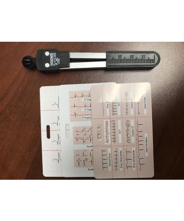 EKG Calipers with ECG Rhythm Interpretation Cards: The Ultimate 12 Lead Cheat Sheet for Nurses and Medical Students - Buy Online on GoSupps.com
