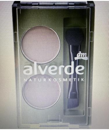 alverde NATURKOSMETIK Wenkbrauwpoeder Duo 02 Medium 16 g