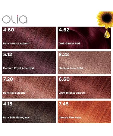 Garnier Olia Dark Rose Quartz Hair Color Dye - Ammonia-Free Permanent Hair Color (2 Count) - Buy Online on GoSupps.com