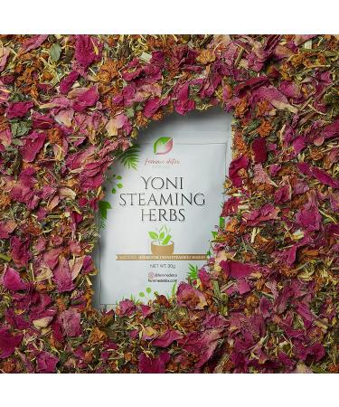 Femme Detox Yoni Steam Herbs for Cleansing & pH Balance | Organic Yoni Steam Kit - 30g (1.06 oz) - Buy Online on GoSupps.com