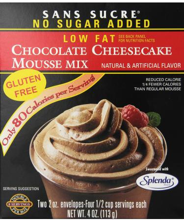 SANS SUCRE Chocolate Cheesecake Mousse Mix - Sugar Free and Gluten Free