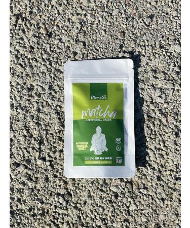 Biomatea Premium Ceremonial Matcha from Japan 50 g in zipper bag 100 pure matcha powder ceremonial quality green tea powder air dried and ground stone - Buy Online on GoSupps.com