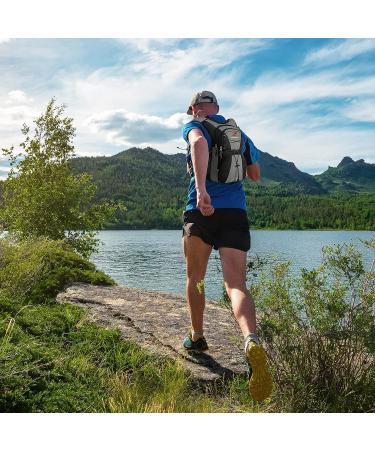 SHARKMOUTH FLYHIKER Hiking Hydration Backpack Pack - 2.5L BPA Free Water Bladder, Lightweight & Comfortable for Day Hikes and Trips - Dark Grey - Buy Online on GoSupps.com