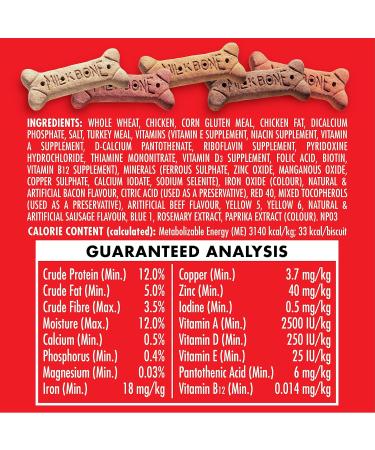 Milk-Bone Flavour Snacks Dog Biscuits Medium Sized Dog Treats Assorted Flavours 2kg Box Medium dog 2Kg - Buy Online on GoSupps.com