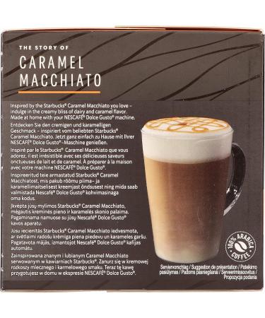 Nescaf Dolce Gusto Starbucks Caramel Macchiato Latte Macchiato with caramel coffee capsules coffee torr fi 12 capsules - Buy Online on GoSupps.com