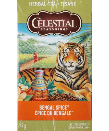 Celestial Seasonings Bengal Spice Herbal Tea (Pack of 6) White & Bengal Spice Herbal Tea 20 Count (Pack of 6) - Buy Online on GoSupps.com