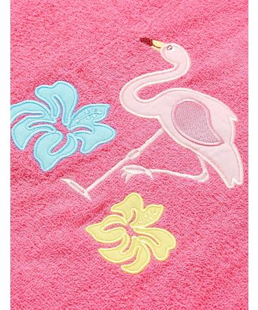 Playshoes Unisex Children's Terry Cloth Poncho Bathrobe Towel Flamingo | Kids Bathrobe for Ages 0-4 | International Shipping Available - Buy Online on GoSupps.com