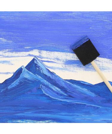 U.S. Art Supply Foam Sponge Paint Brush Set - 40 Pack, Lightweight & Durable Brushes for Acrylics, Stains, Varnishes, Crafts & Art - Buy Online on GoSupps.com