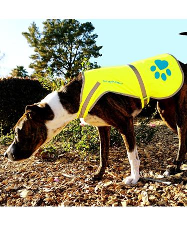 SafetyPUP XD Dog Safety Vest | Neon Yellow | Fits Dogs 14lbs to 130lbs | Medium Size - Buy Online on GoSupps.com