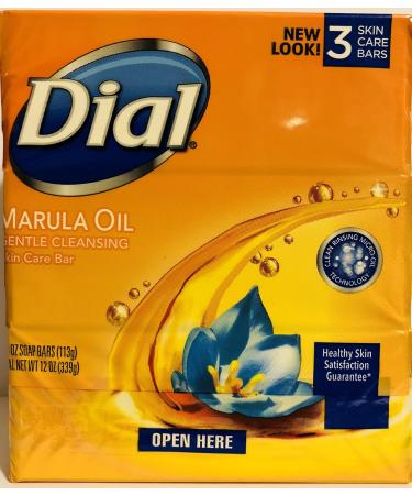 Dial Skin Care Bar with Marula Oil - Gentle Cleansing - 4 OZ Per Bar - 3 Count Bars - 4 Packages - Buy Online on GoSupps.com