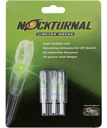 Nockturnal-S Lighted Nock for .244 ID Arrows - 3 Pack Green (Carbon Tech, Victory, Easton, Beman, PSE Brands) - Buy Online on GoSupps.com