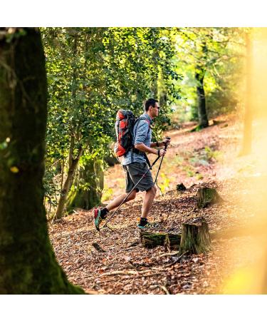 Rothwild Luchs Foldable Hiking Poles - Adjustable 115-135cm Cork Handle for Men & Women - Lightweight Aluminum Walking Sticks for International Shipping - Buy Online on GoSupps.com