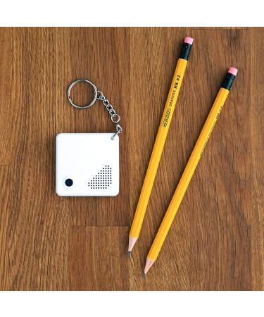 Talking Clock Keychain for Blind - Clear English Voice Time and Day of the Week Alarm - Ideal for Visually Impaired and Elderly - White - Buy Online on GoSupps.com