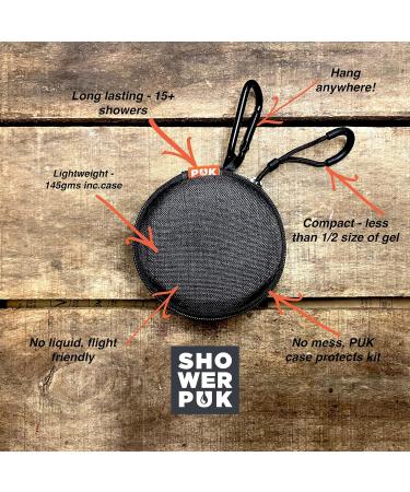 Shower PUK - Argan Oil and Orange 3 in 1 Shower Soap Bar for Body Face and Hair with Shea Butter. Eco Friendly Vegan Plastic-free Moisturising Shower Gel Bar (1x PUK + Travel Case) - Buy Online on GoSupps.com