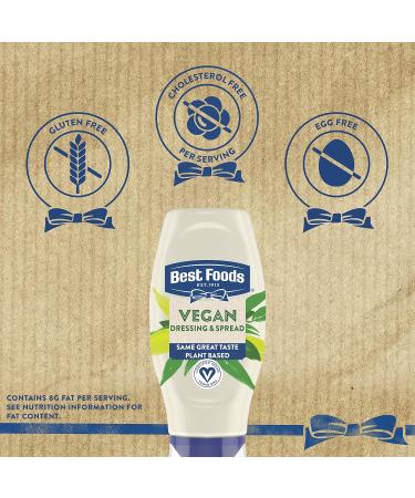 Best Foods Vegan Dressing and Spread 11.5 oz Pack of 3 - Rich & Creamy Plant-Based Mayo Alternative, Same Great Taste, Egg-Free - Buy Online on GoSupps.com