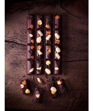  LES RECETTES DE L ATELIER Nestl Les Recettes de L'Atelier - Dark Chocolate Blueberries Hazelnuts Almonds - 170g bar - Buy Online on GoSupps.com