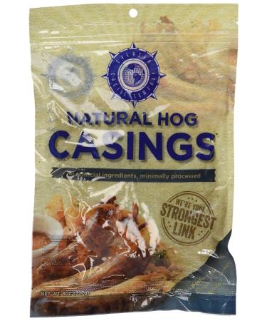Natural Hog Casings for Sausage by Oversea Casing 8 Ounce (Pack of 1)