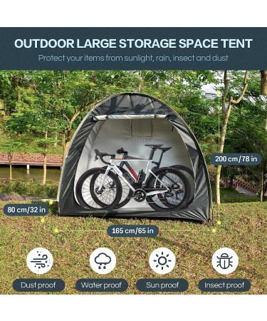 Foldable Outdoor Bike Cover Storage Tent | Waterproof Storage for Bikes, Garden Tools, Lawn Mower | AU-94R - Buy Online on GoSupps.com