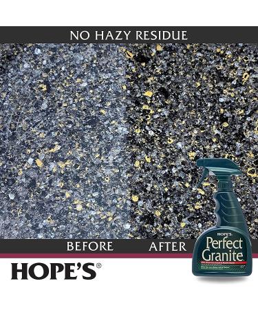 Hopes Perfect Granite & Marble Countertop Cleaner Stain Remover and Polish - 22oz (Pack of 2) - Buy Online on GoSupps.com