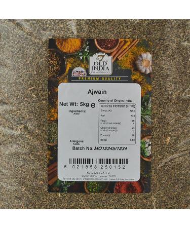 Premium Old India Ajwain (Carom Seeds) - 5kg | High Quality Spice for Cooking | Buy Online - Buy Online on GoSupps.com