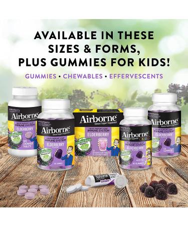 AirBorne Elderberry Immune Support Gummies - 60 Count | Boost Your Health - Buy Online on GoSupps.com
