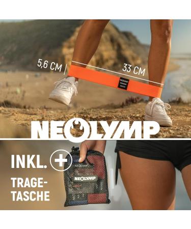 Buy Neo-Olympe Short Fitness Bands Set - Washable Resistance Bands with eBook for Strength Training & Gymnastics | Best Booty Bands & Fitness Straps - Buy Online on GoSupps.com