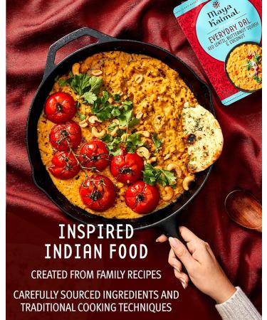 Maya Kaimal Foods - Organic Indian Everyday Dal Top Sellers Variety Pack - 2 10oz pouches of 3 favorites - Red Lentil Black Lentil and Green Split Pea - Fully Cooked Meals - Vegan - Microwavable Favorites Variety Pack 10 Ounce (Pack of 6) - Buy Online on GoSupps.com