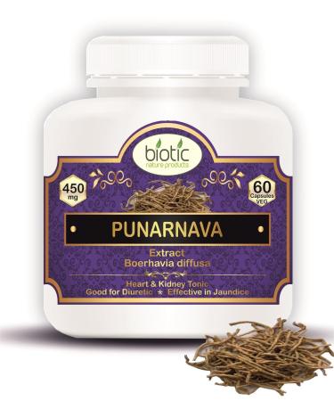 Generic Viva Punarnava Capsules for Kidney - Boerhaavia diffusa Extract 450mg - 60 Veg Capsules
