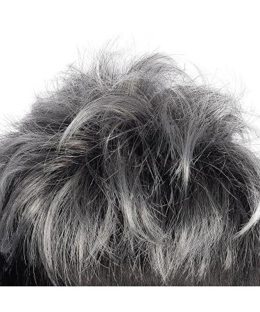 MEIRIYFA Silver Short Hair Wig for Men - Bangs Cosplay & Halloween Party Wig with Cap - Buy Online on GoSupps.com