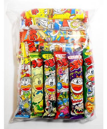 Umaibo Japanese Corn Puffed Snacks Variety Pack 10 Flavors (20 packages)