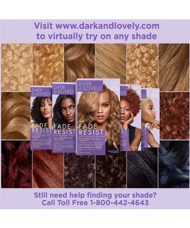 Dark and Lovely Fade Resist Rich Conditioning Hair Color - Natural Black 372 - 1 Count - Buy Online on GoSupps.com